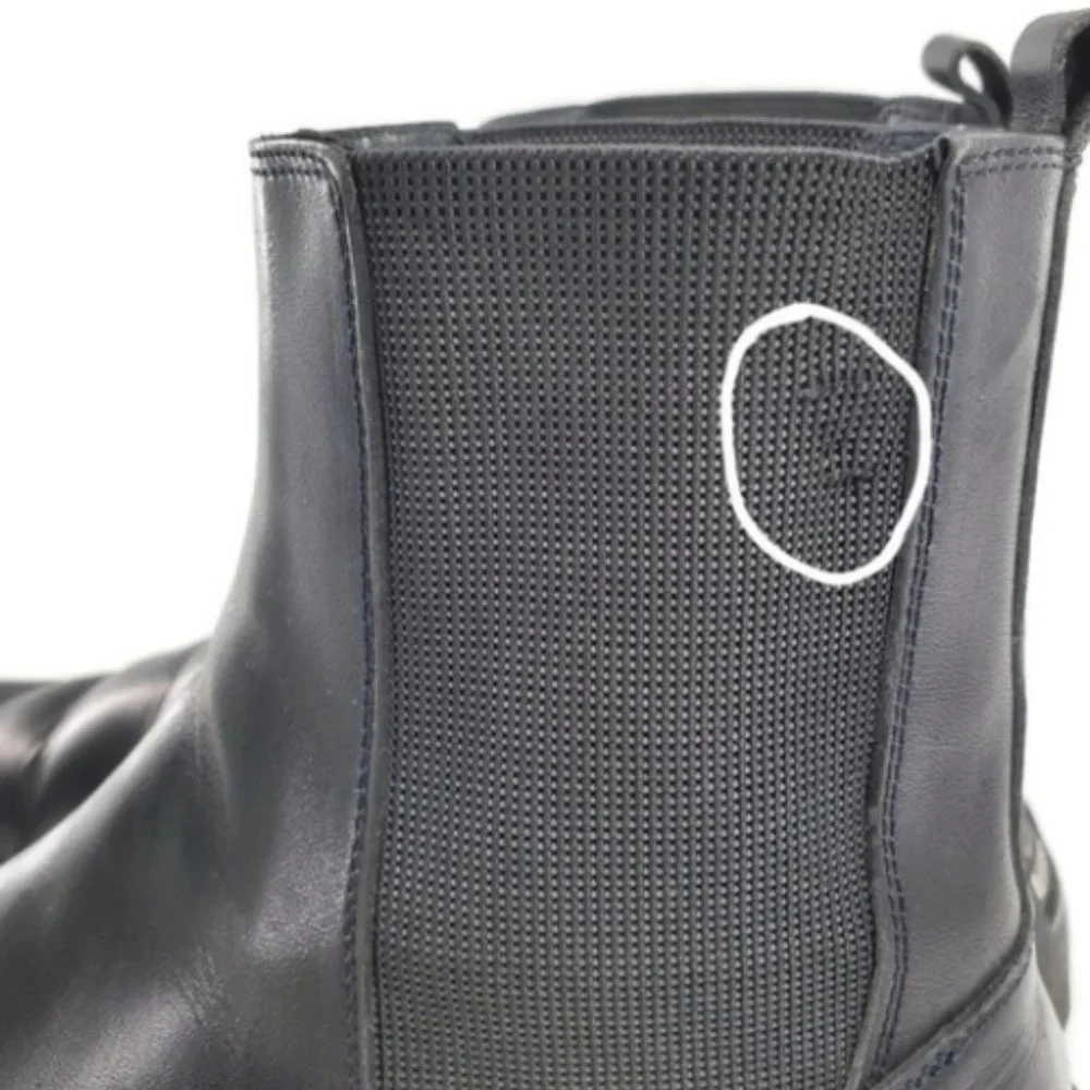 Bally Sesvenna Black Leather Pull-On Comfort Chelsea Boots - Picture 12 of 13